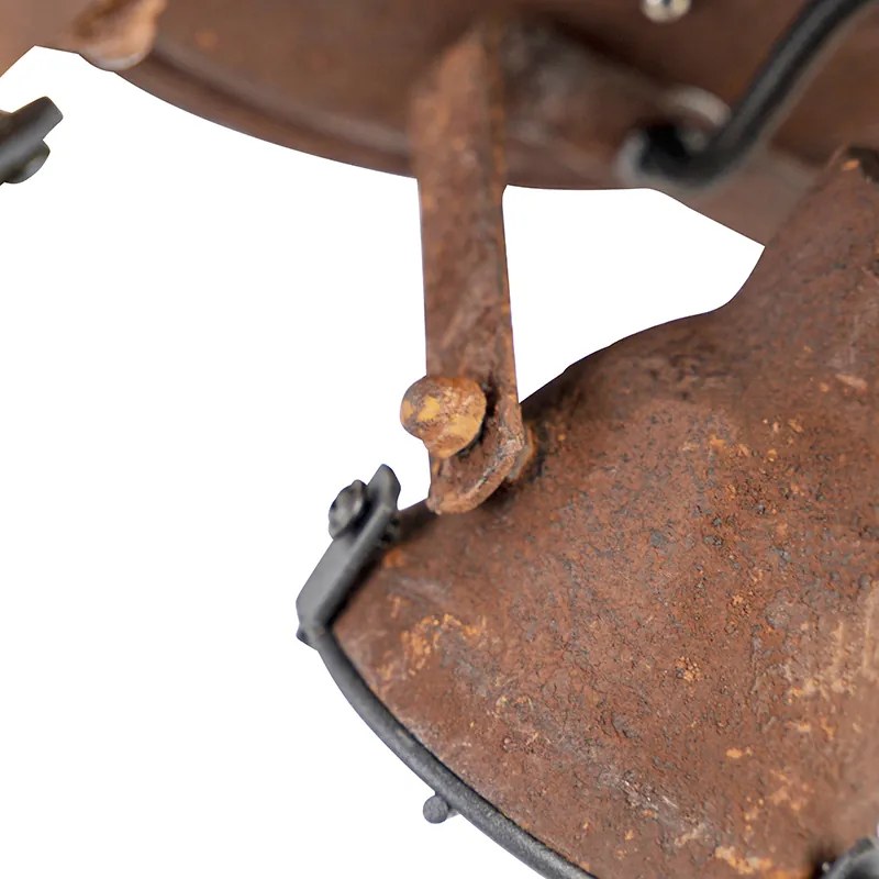 Plafoniera smart marrone ruggine con 3 WiFi GU10 - Sorra