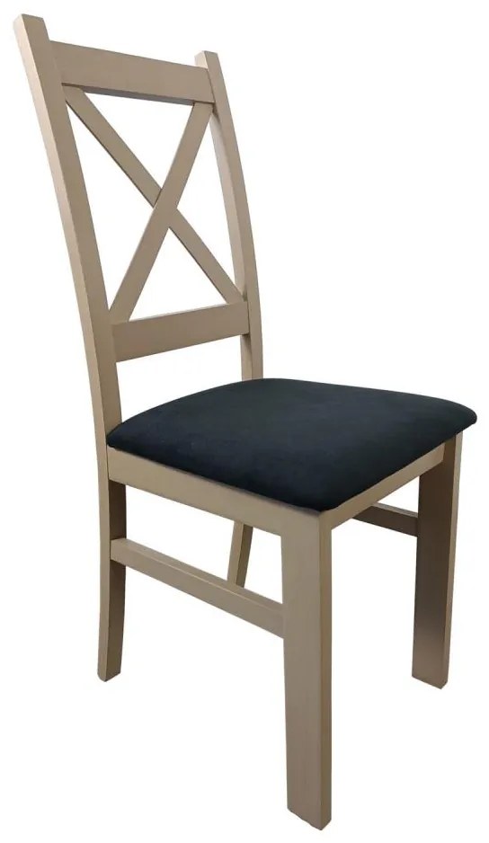 Sedia da pranzo NATE quercia sonoma/nero