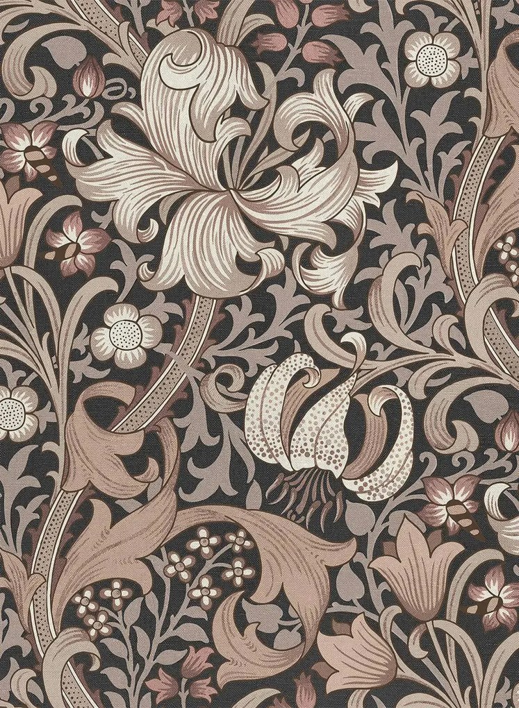 House of Hackney Carta da parati Golden Lily - Black