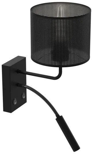 Applique LOFT SHADE 1xE27/60W+1xG9/8W/230V nero