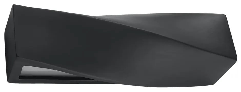 Lampada da parete in ceramica nera Taurus - Sollux