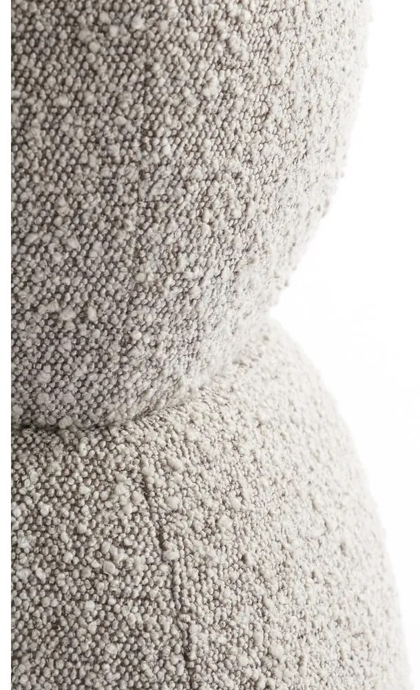 Sgabello in tessuto bouclé beige Leyla - Light &amp; Living