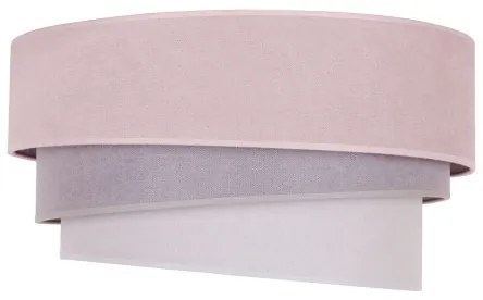 Duolla - Plafoniera TRIO 1xE27/15W/230V diametro 45 cm rosa/grigio/bianco