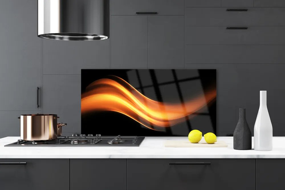 Pannello cucina paraschizzi Grafica di astrazione 140x70 cm