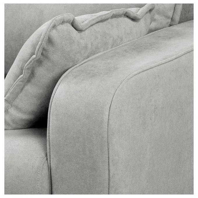 Divano grigio chiaro 193 cm Beata - Ropez