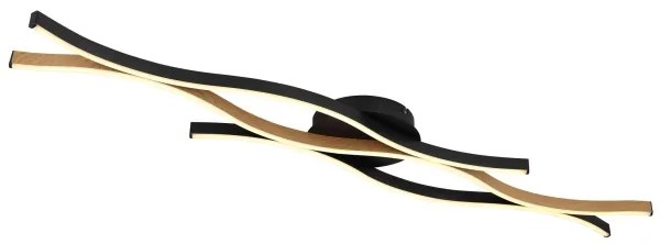 Globo 67206DW - Lampadario a plafone LED GERONIMO LED/35W/230V nero/marrone