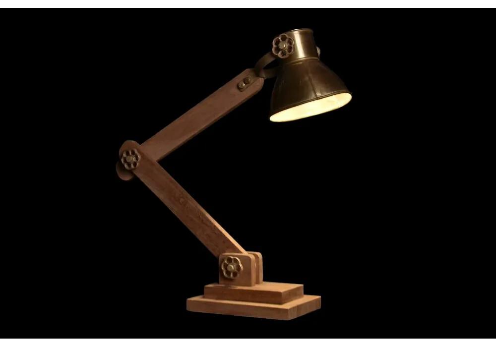 Lampada da tavolo DKD Home Decor Dorato Marrone 220 V 50 W (50 x 15 x 65 cm)