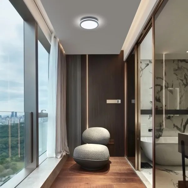 Brilagi - Lampada LED da esterno con sensore BENE LED/24W/230V diametro 26 cm IP54