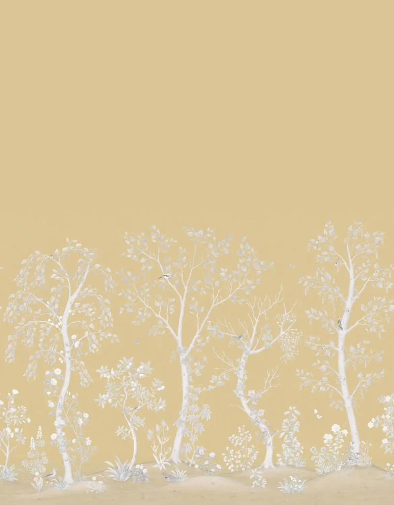Cole & Son Carta da parati panoramica Seasonal Woods - Gold Pearl