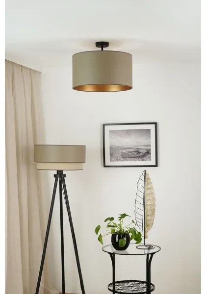 Brilagi - Lampadario a plafone OREGON ROLLER VEGE 1xE27/15W/230V diametro 45 cm grigio