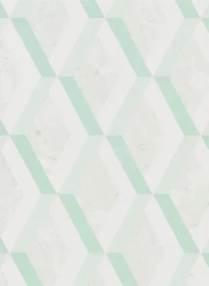 Rautentapete Jourdain von Designers Guild - Jade