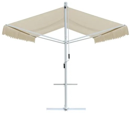 Tenda Parasole con Piedistallo 600x300 cm Crema