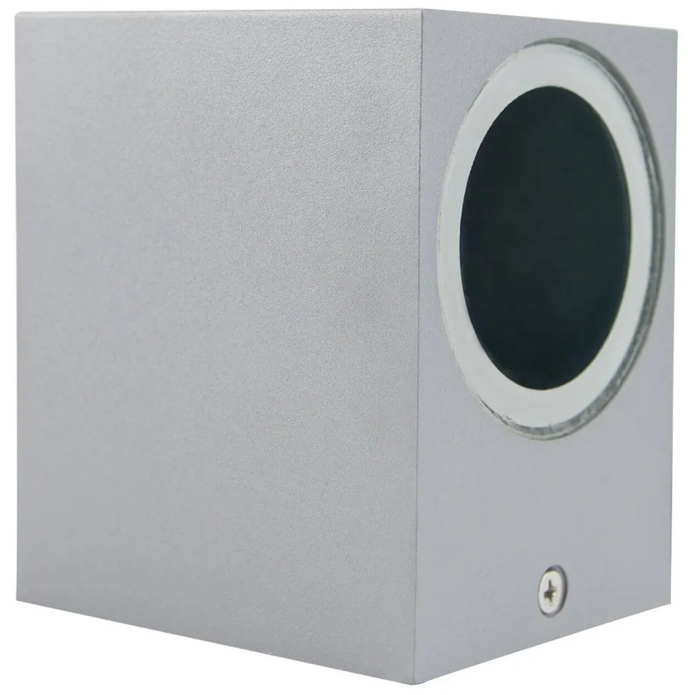 Applique Quadrata Monodirezionale IP65 - GU10 Grigio