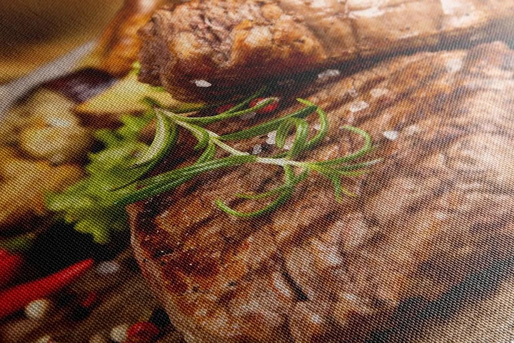 Stampa su tela – Bistecca di manzo alla griglia