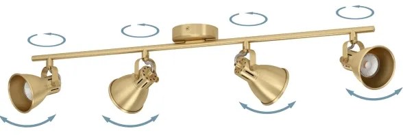 Eglo 900173 - Luce Spot a LED SERAS 4xGU10/3W/230V