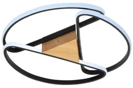 Plafoniera LED dimmerabile LED/75W/230V 3000-6500K marrone/nero + +TC