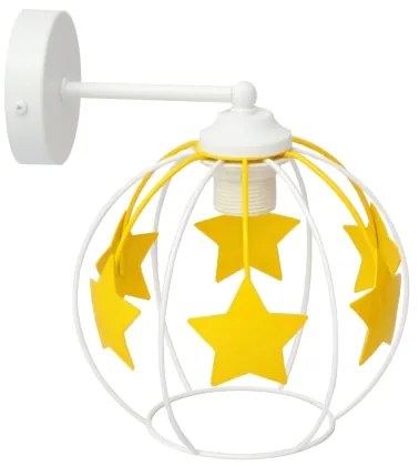 Applique per bambini STARS 1xE27/15W/230V giallo/bianco