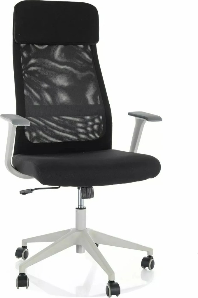 Sedia da ufficio Q-861 R nera e grigia – 66x50x113 cm