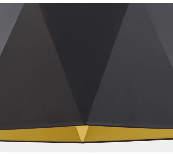 Lampadario su filo  IVO 1xE27/25W/230V nero/oro