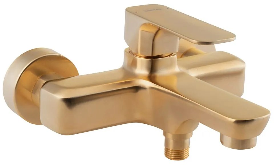 Rubinetto per vasca da bagno dorato da parete (con due uscite) Spy – Sapho