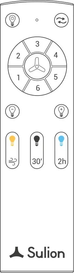 Plafoniera LED in colore naturale scuro ø 13 cm Regal - SULION