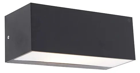 Lampada da parete moderna intelligente nera IP65 con Wi-Fi A60 - Houks