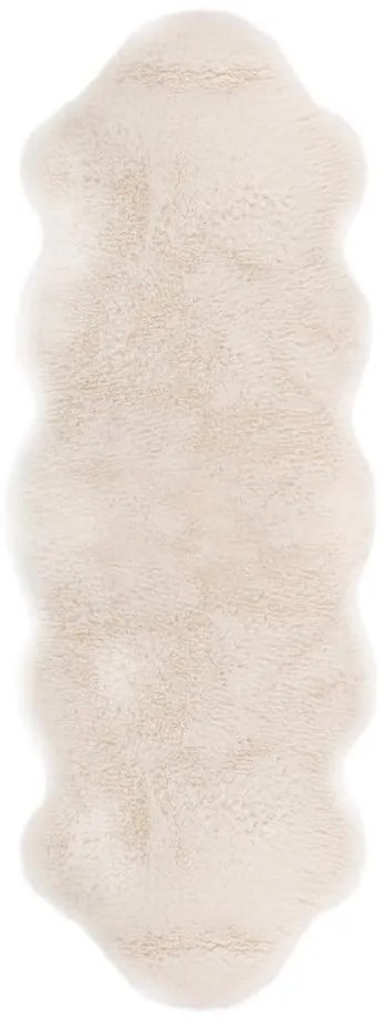 Pelliccia d'agnello bianca, 60 x 180 cm - Tiseco Home Studio