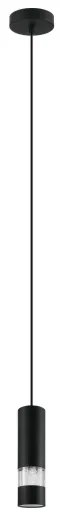 Eglo 39705 - Lampadario LED a sospensione con filo BERNABETA 1xGU10/4,6W/230V nero