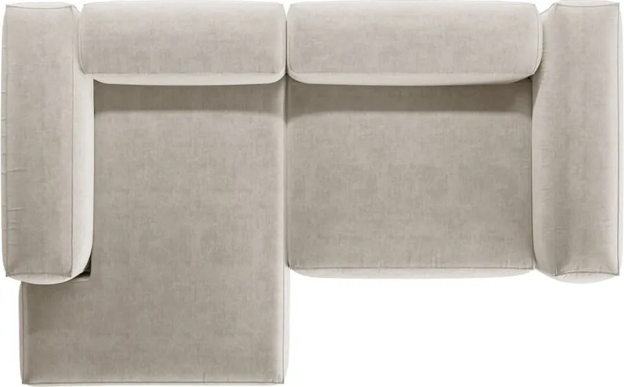 Divano angolare beige (con penisola a sinistra/con chaise lounge) Bergamo – Cosmopolitan Design