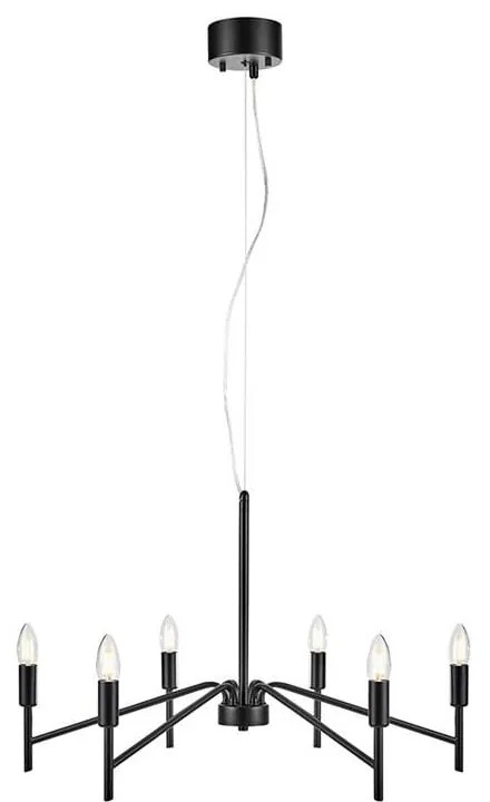 Apparecchio a sospensione nero , ø 70 cm Monarch - Markslöjd