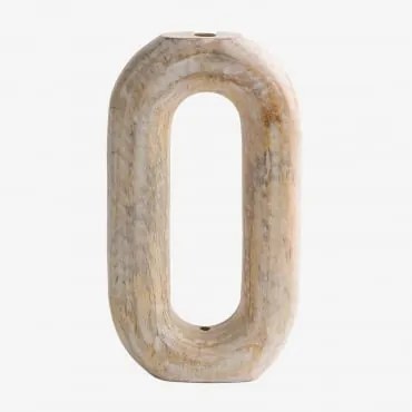 Vaso In Legno Di Mango Del Kerala ↑31,5 Cm - Sklum