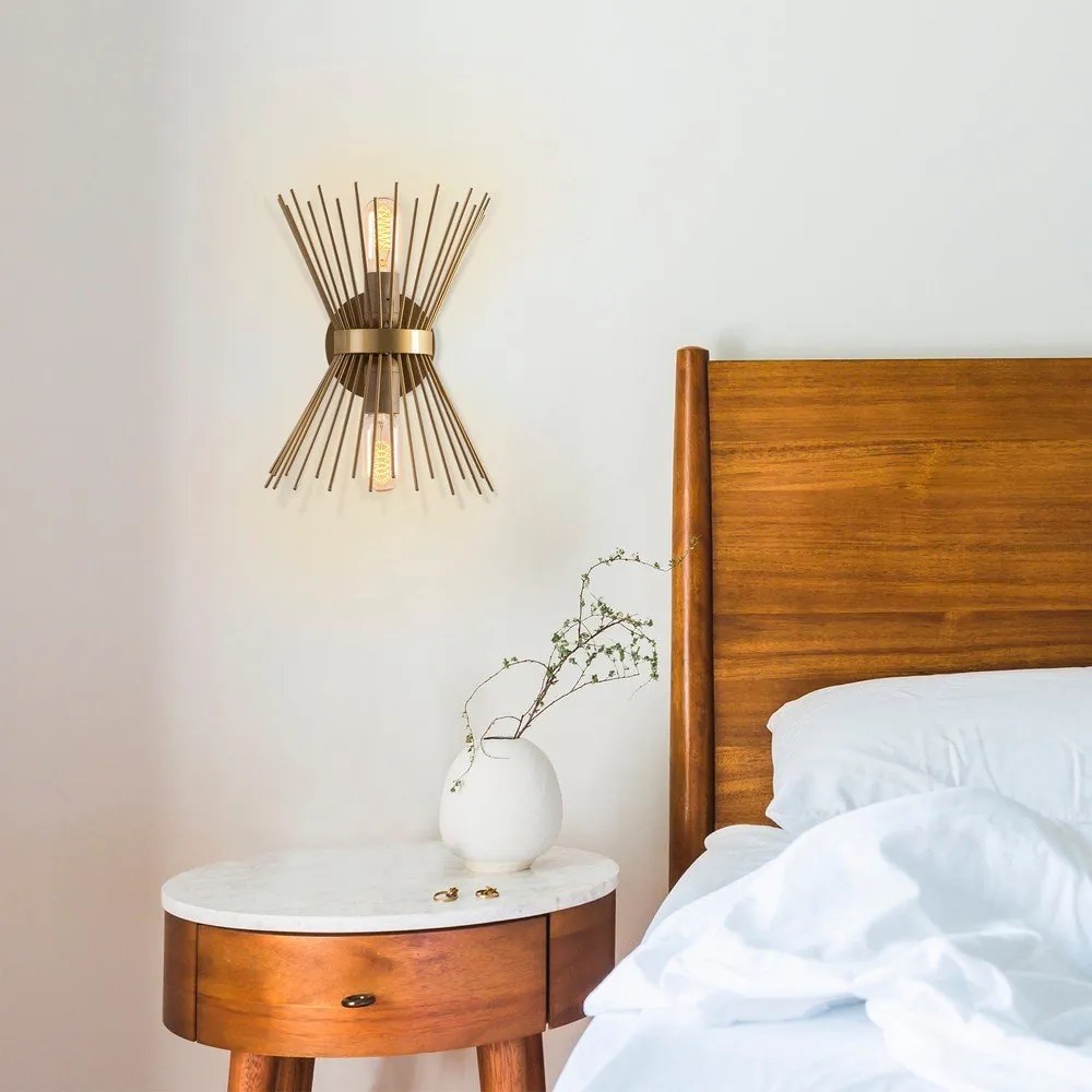 Lampada da parete dorata Kirpi – Opviq lights