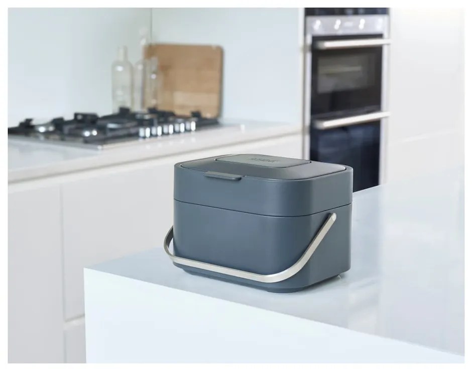 Contenitore grigio per rifiuti compostabili 4 l Intelligent Waste - Joseph Joseph