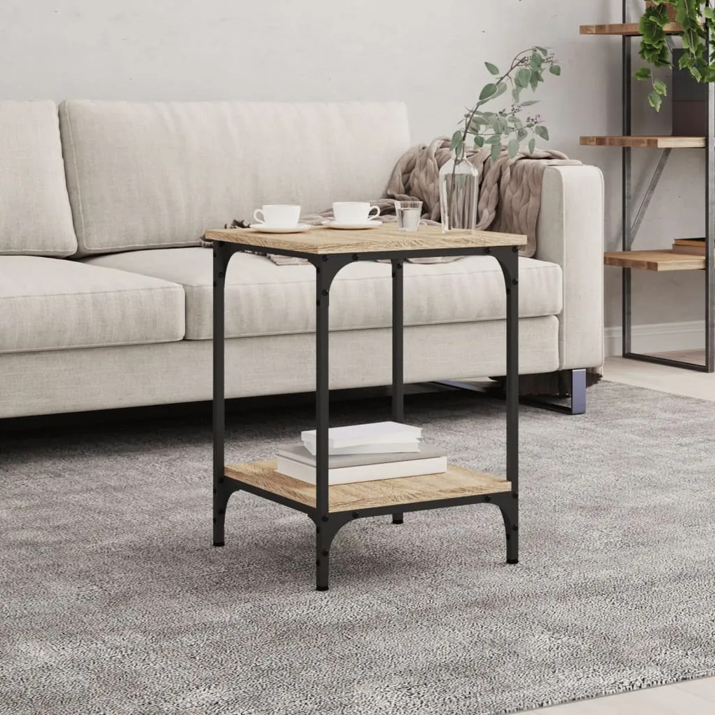 Tavolino Da Salotto Rovere Sonoma 40x40x55 Cm Legno Multistrato /