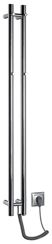 Sapho - Portasciugamani elettrico PAPINADO 40W/230V 120 cm cromo lucido