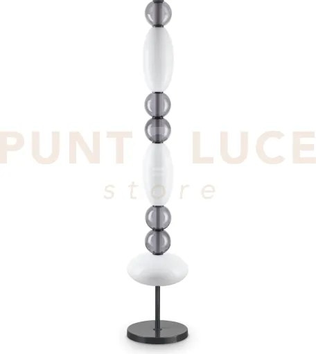 Lumiere lampada da terra led 3000k  58w  7550 lm in metallo e vetro