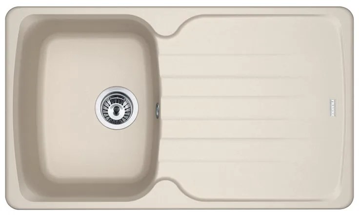 Lavello integrato 1 vasca in fragranite sabbia FRANKE Antea L 50 x L 86 cm
