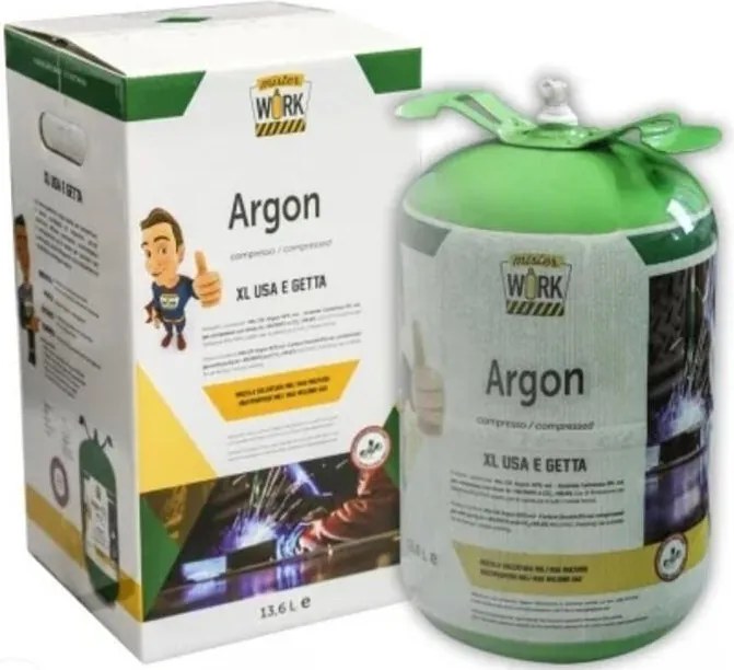 Bombola di gas miscela di argon e co2 AWELCO 13,6 litri non ricaricabile 8.8 Kg