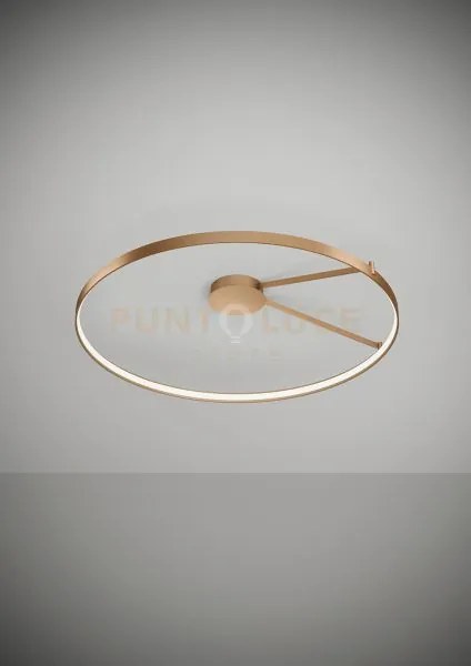 Anello lampada da  soffitto rame spazzolato diam.109cm 3000k 4258lm...