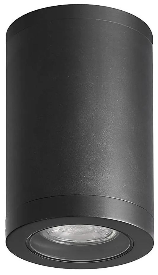 Luxera 48325 - Plafoniera da esterno MOPTI 1xGU10/7W/230V IP54 nero