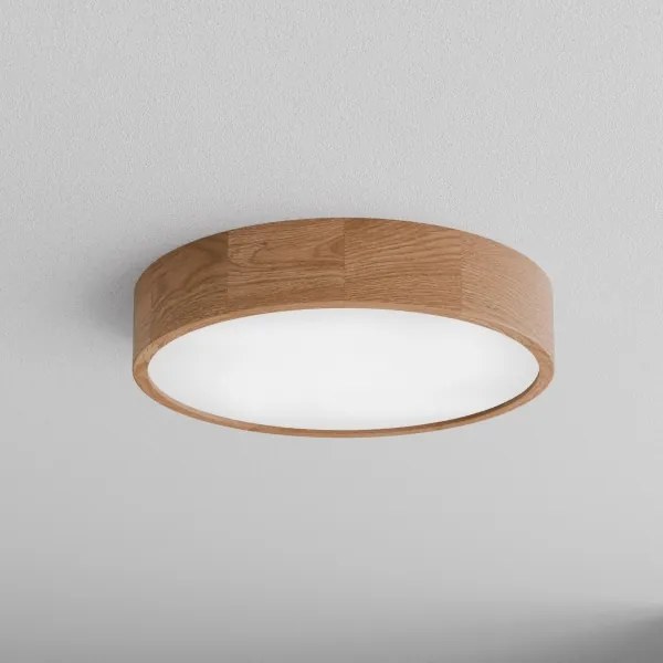 Plafoniera con sensore CLEO 4xE27/24W/230V Ø 47,5 cm rovere