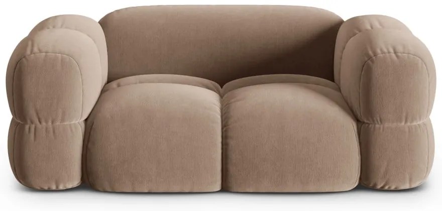 Divano marrone con rivestimento in velluto 180 cm Loretto – Cosmopolitan Design