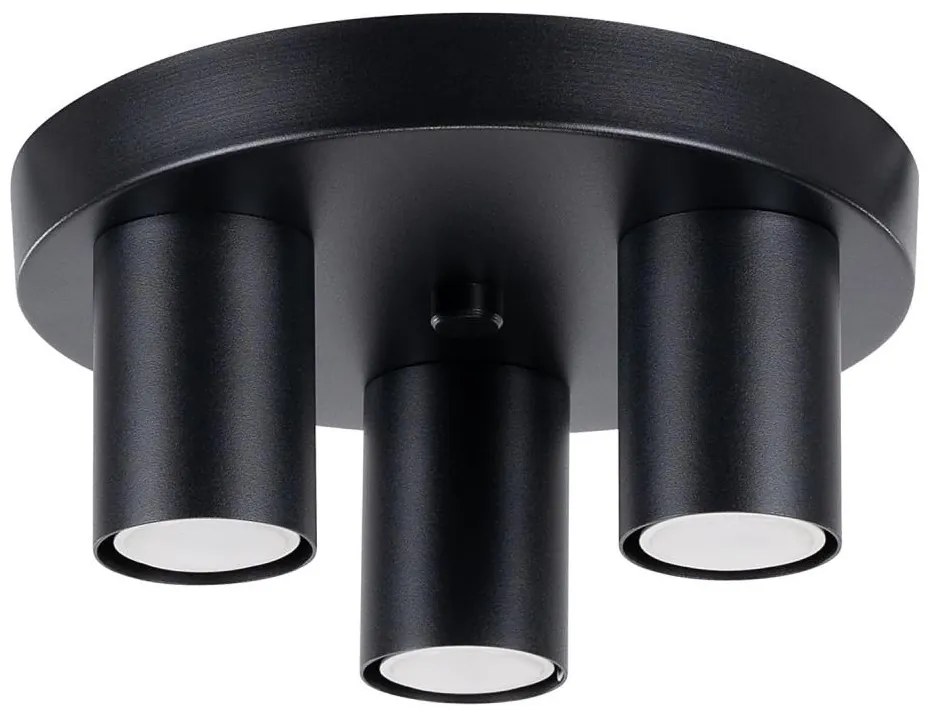 Sollux SL.1466 - Faretto LAGOS 3xGU10/10W/230V nero