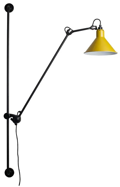 Lampe Gras - 214 Applique da Parete Conic Giallo Lampe Gras