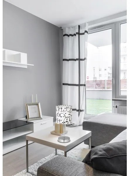 Lampada da tavolo EMILY 1xE14/40W/230V bianco/cromo lucido