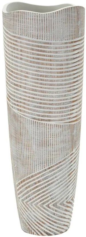 Vaso Resina Woody Cm Ø 19X55 Design Elegante e Versatile