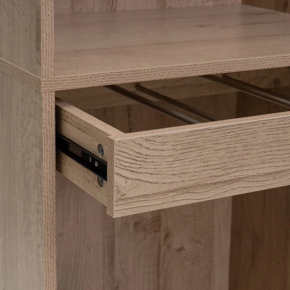 Amardio componibile di colore naturale con effetto rovere a giorno 60x180x45 cm Modular – Casa Selección