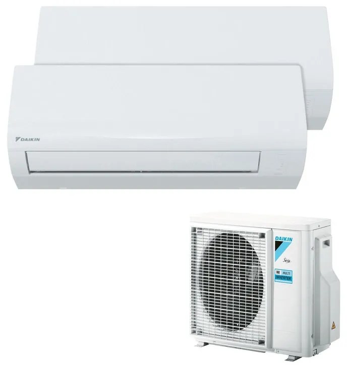 Condizionatore a muro multisplit inverter DAIKIN PRO ERA 9 + 12 17000 BTU classe raffreddamento A++, classe di riscaldamento A+, bianco
