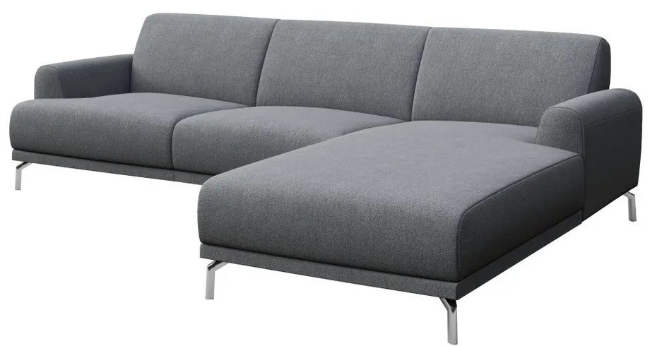 Divano angolare grigio chiaro, angolo destro Puzo - MESONICA