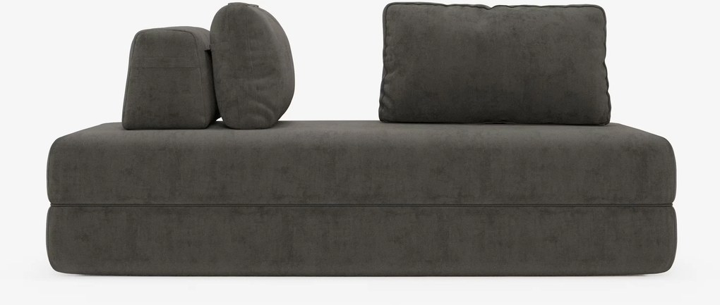 Rift divano letto matrimoniale 2 posti e 3 posti con schienali mobili - materasso alto 24 cm e memory foam in tessuto smacchiabile T31